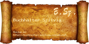 Buchhalter Szilvia névjegykártya